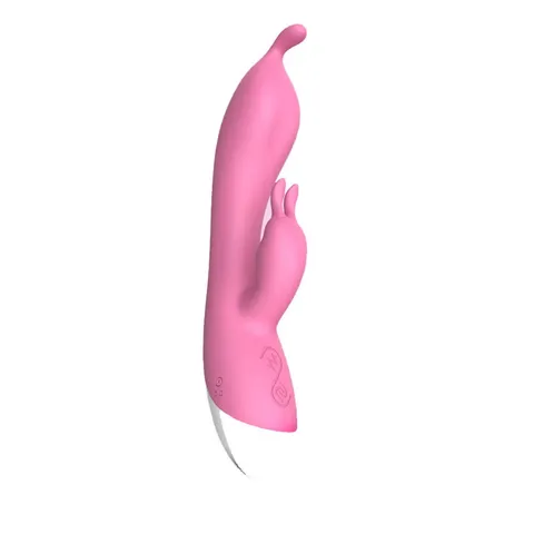 Vibrador ponto G com estimulador de clitóris – recarregavel