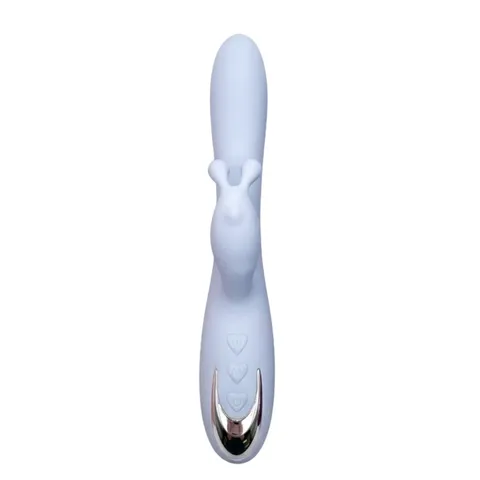 Vibrador ponto G com estimulador rabbit – recarregavel – Ref. 118198