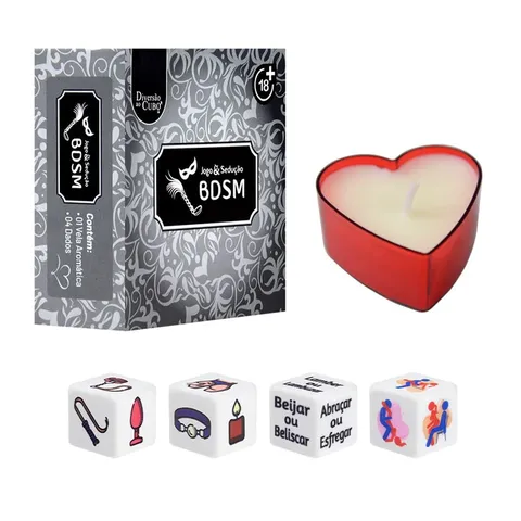 Jogo e Sedução Bdsm Sado 05 Itens Diversão ao Cubo