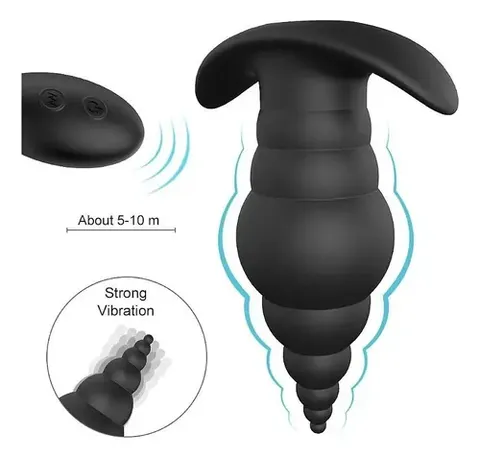 Plug Anal Vibratório Bullet com Controle – recarregável