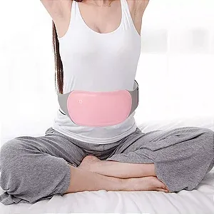 Vibrador com Aquecimento para Alívio Menstrual com 2 Saquinhos de Artemísia