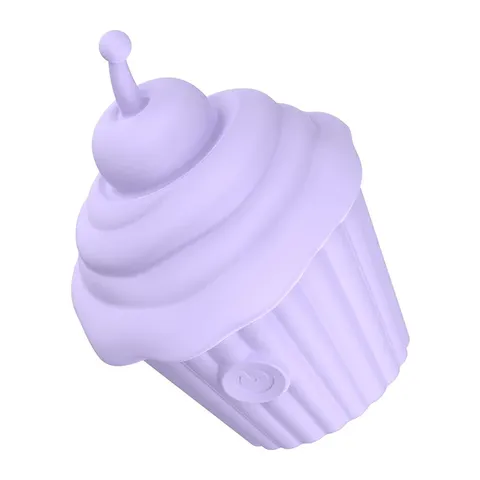 Cupcake Vibratório para Clitóris e Mamilos – recarregável