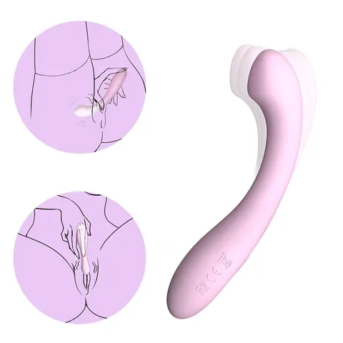 Mini vibrador soft curve ponto G – recarregável