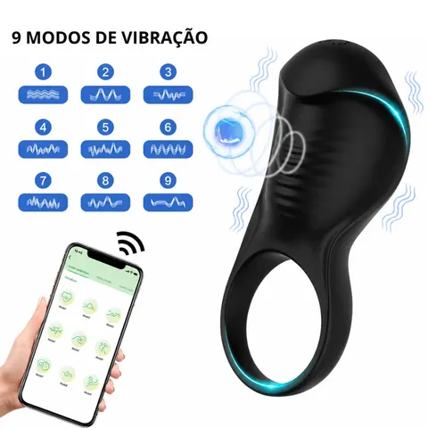 Anel peniano por aplicativo – recarregável