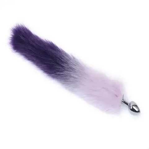 Plug de Metal com Rabo Lilás com Roxo - P