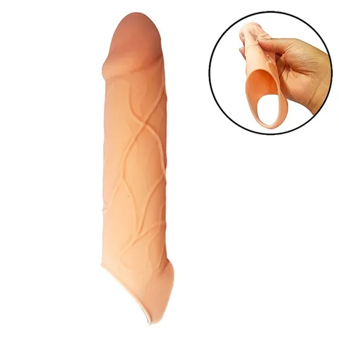 Capa Peniana 18,0 x 4,0 cm c/ Anel – Silicone – Ref. 127756