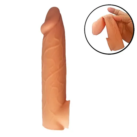 Capa Peniana 17,5 x 3,5 cm c/ Anel – Silicone