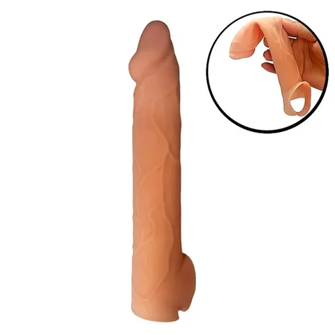 Capa Peniana 23,3 x 3,5 cm c/ Anel – silicone