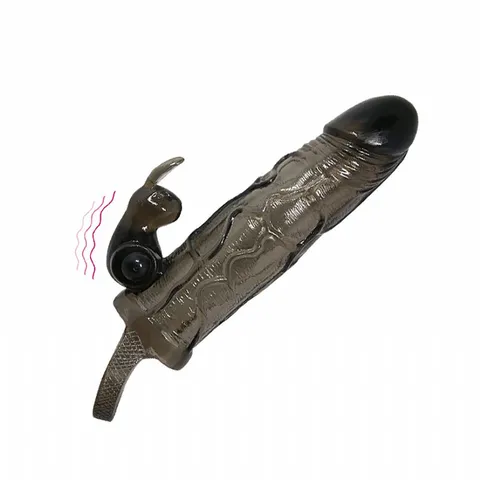 Capa Peniana 16,4 x 3,5 cm c/ vibro e Anel para Escroto – Baile