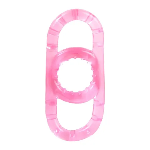 Anel Peniano Duplo em Silicone Jelly