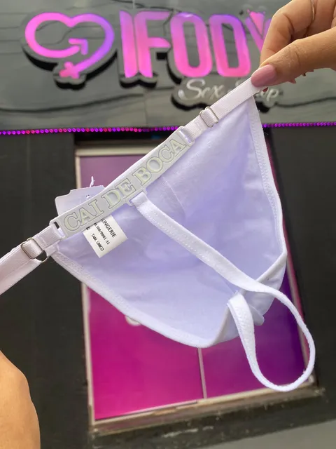 Cueca Fio Dental com Frases Neon (cai de boca) Brilha no Escuro