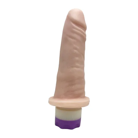 Prótese Realística 14 x 3,5 cm com Vibro - Rosa