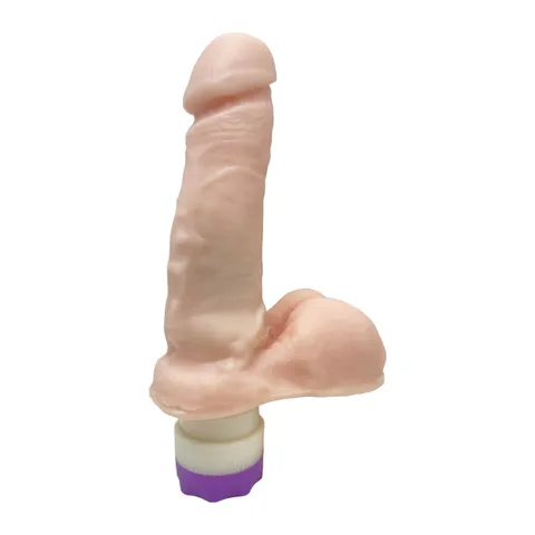 Prótese Realística 15,5 x 3,5 cm com Vibro - Rosa