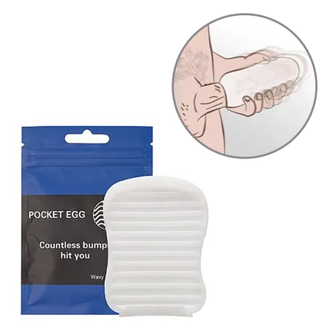 EGG Pocket Ondas azul - Texturizado