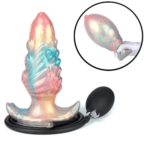 Plug Anal Silicone Inflável - 12,5 x 5,2