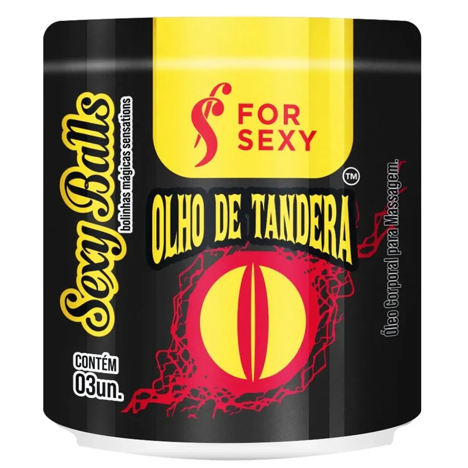Bolinha Olho de Tandera ( Pulsa, Dessensibiliza, Esquenta, Excita, Dilata ) 03 Unidades - For Sexy
