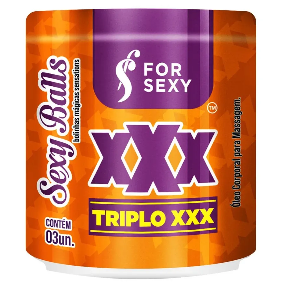 Bolinha Triplo Xxx (Vibrante, esquenta, esfria ) 03 Unidades