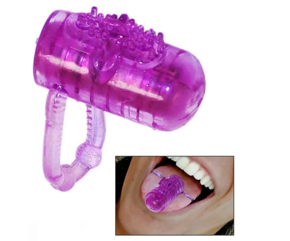 Capa de Língua com Vibrador – roxo