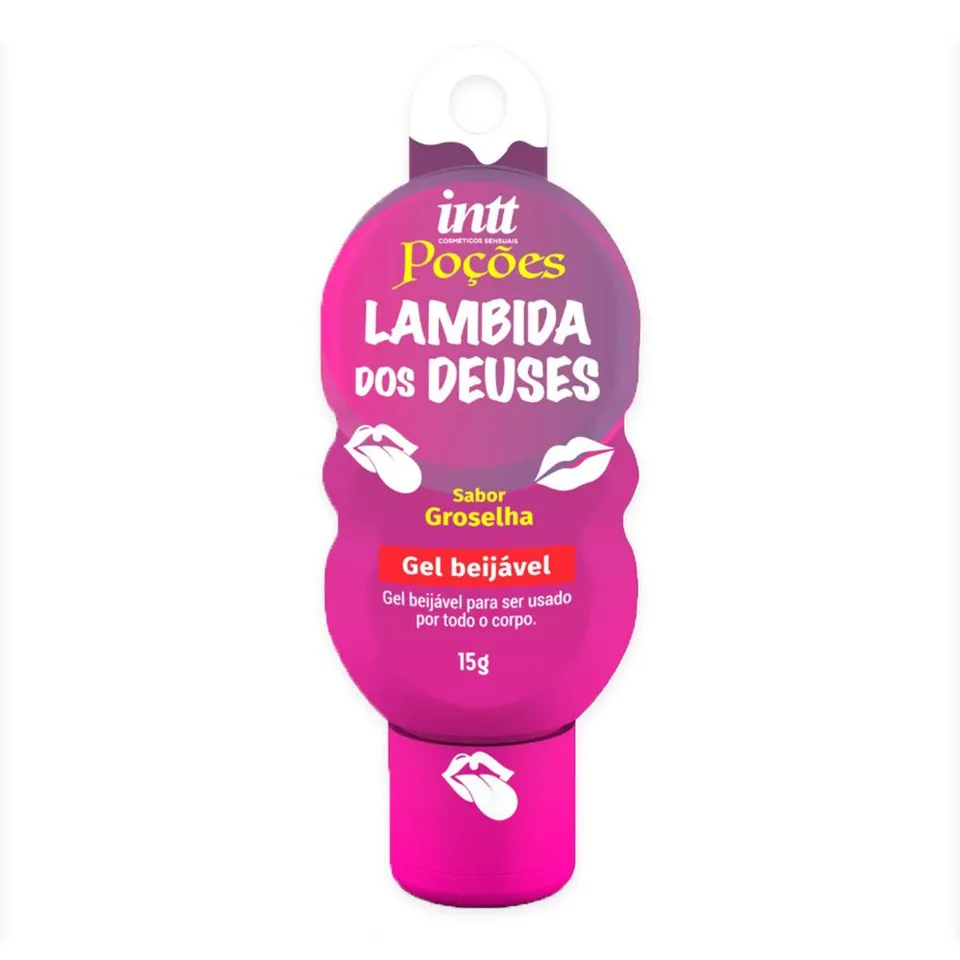 Lambida dos Deuses Gel Comestível - Groselha Hot 15 g – Intt