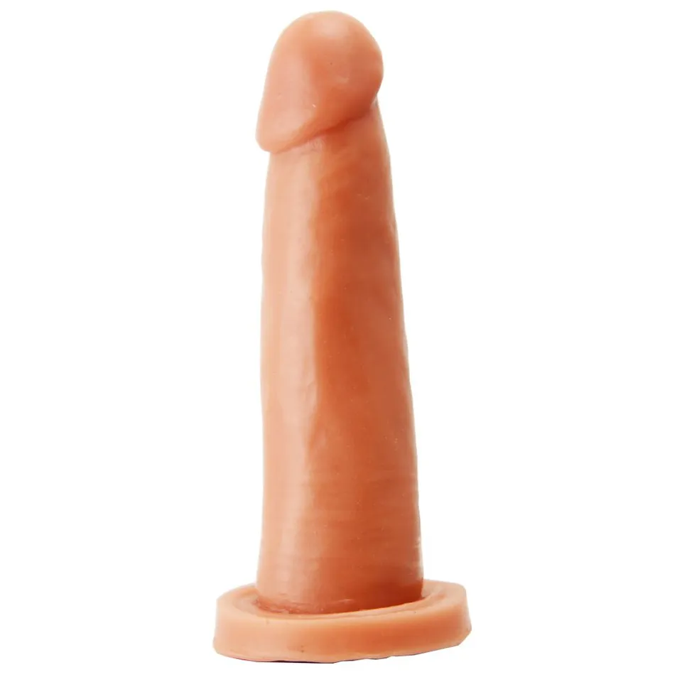 Pênis de Borracha Maciça 15,5 x 3,5 cm – rosada