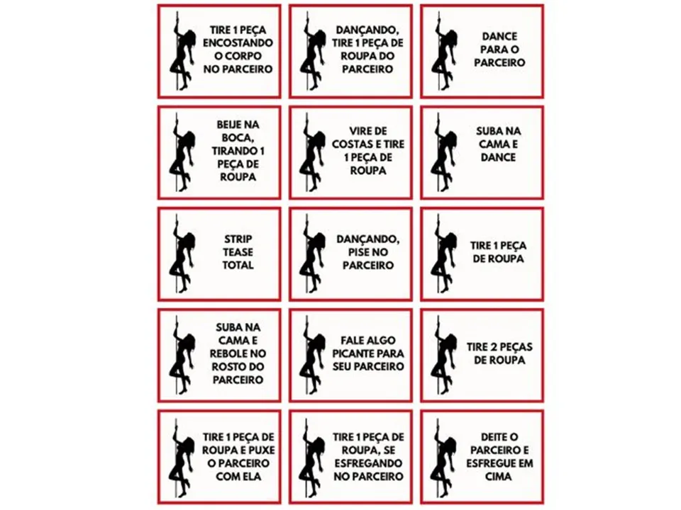 Mini Baralho Strip Tease - com 15 Cartas – Ref. 58588 — foto 1 de 2