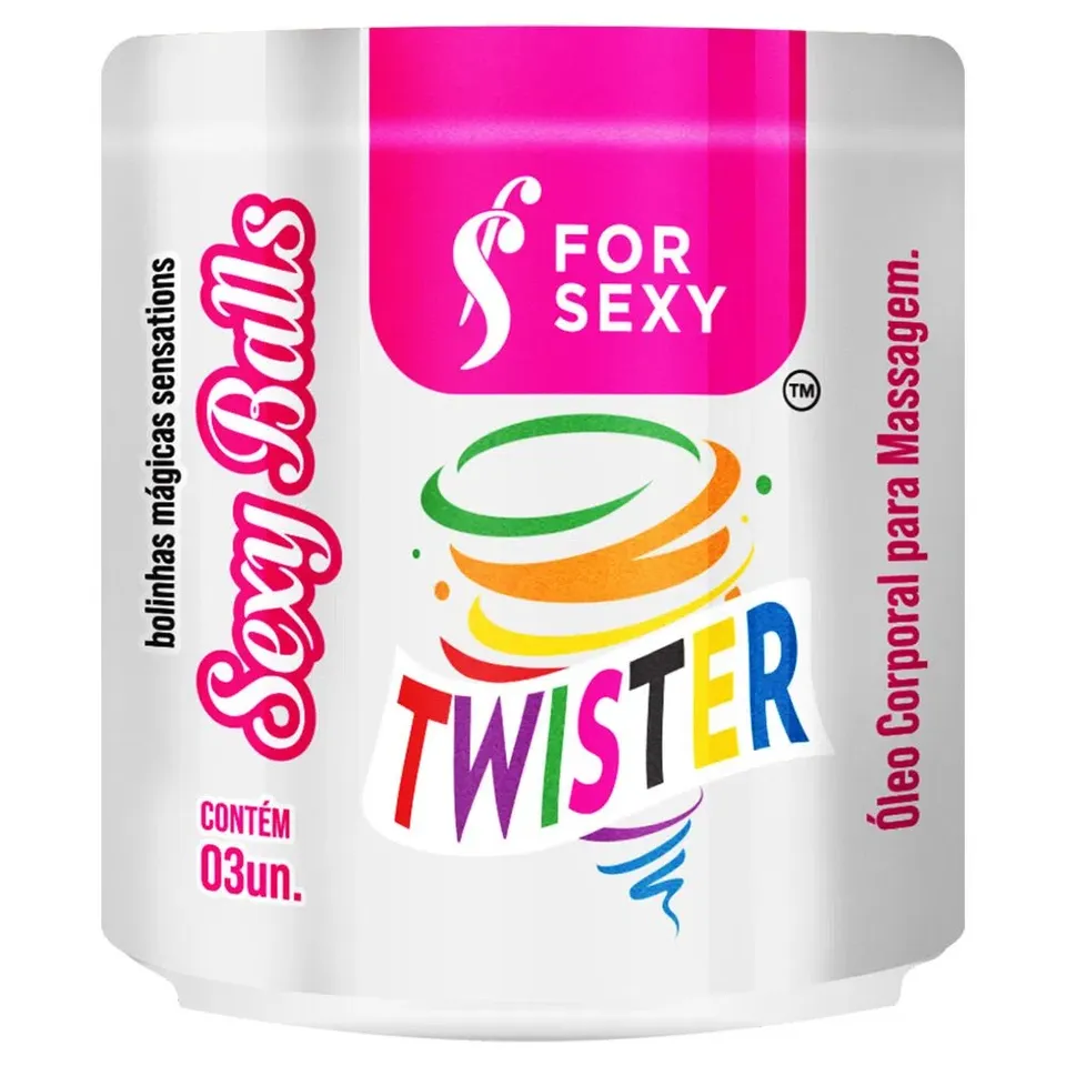 Bolinha twister (Vibra, Esfria, Esquenta) 03 Unidades