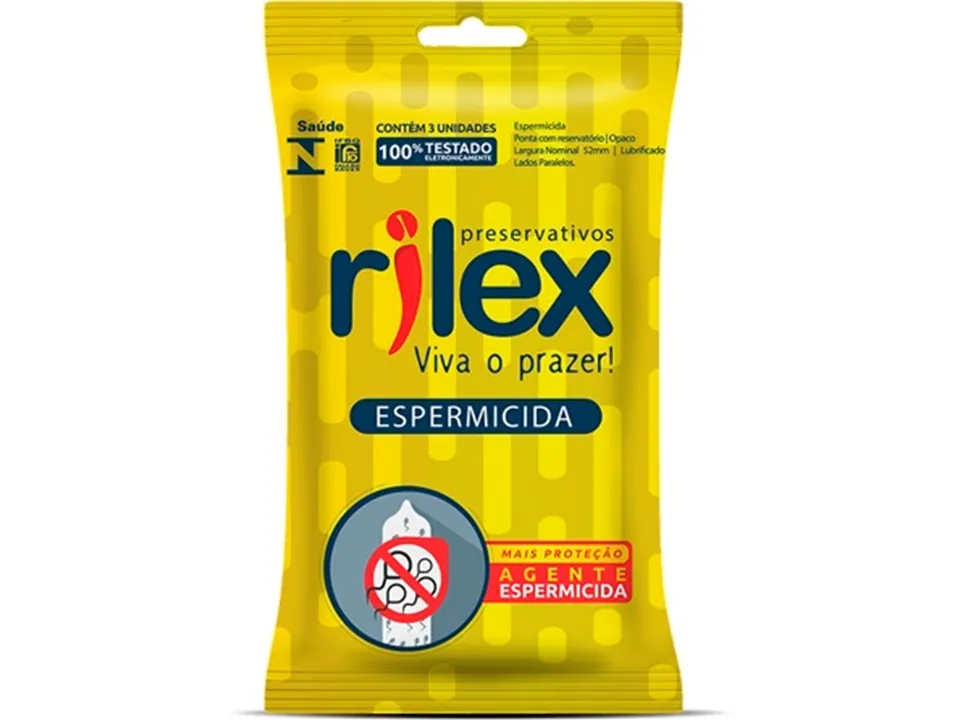 Preservativo com Espermicida C/ 3 Un – Rilex