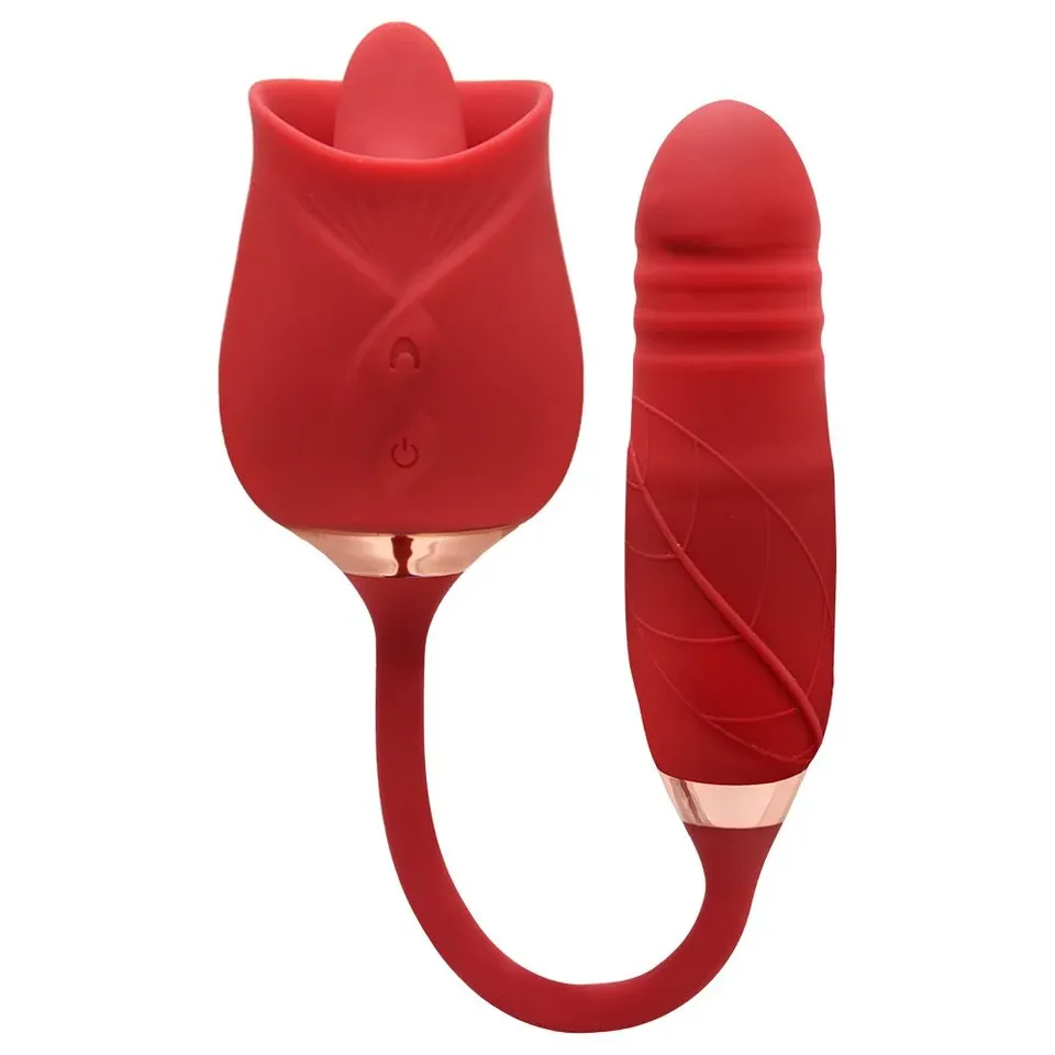Vibrador vai e vem com lingua – recarregável — foto 1 de 4