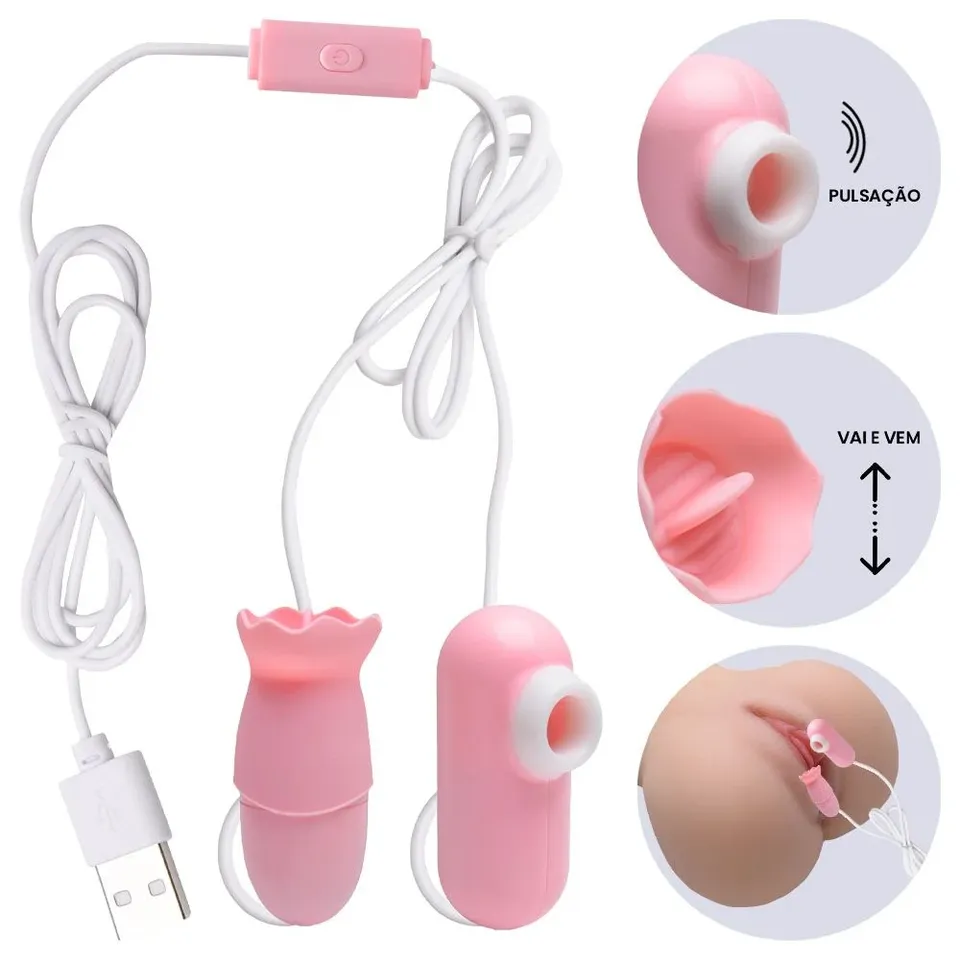 Cápsula USB com 2 Bullets Língua e Pulsações – usb — foto 1 de 4