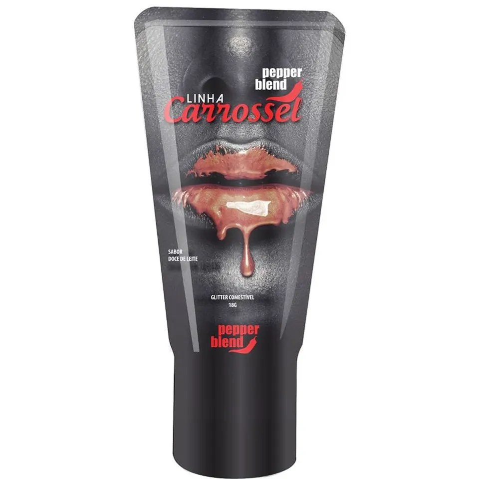 Carrossel Gel Comestível com Efeito Glíter 18 g Pepper Blend - Doce de Leite