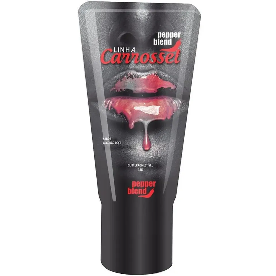Carrossel Gel Comestível com Efeito Glíter 18 g Pepper Blend - Algodao Doce