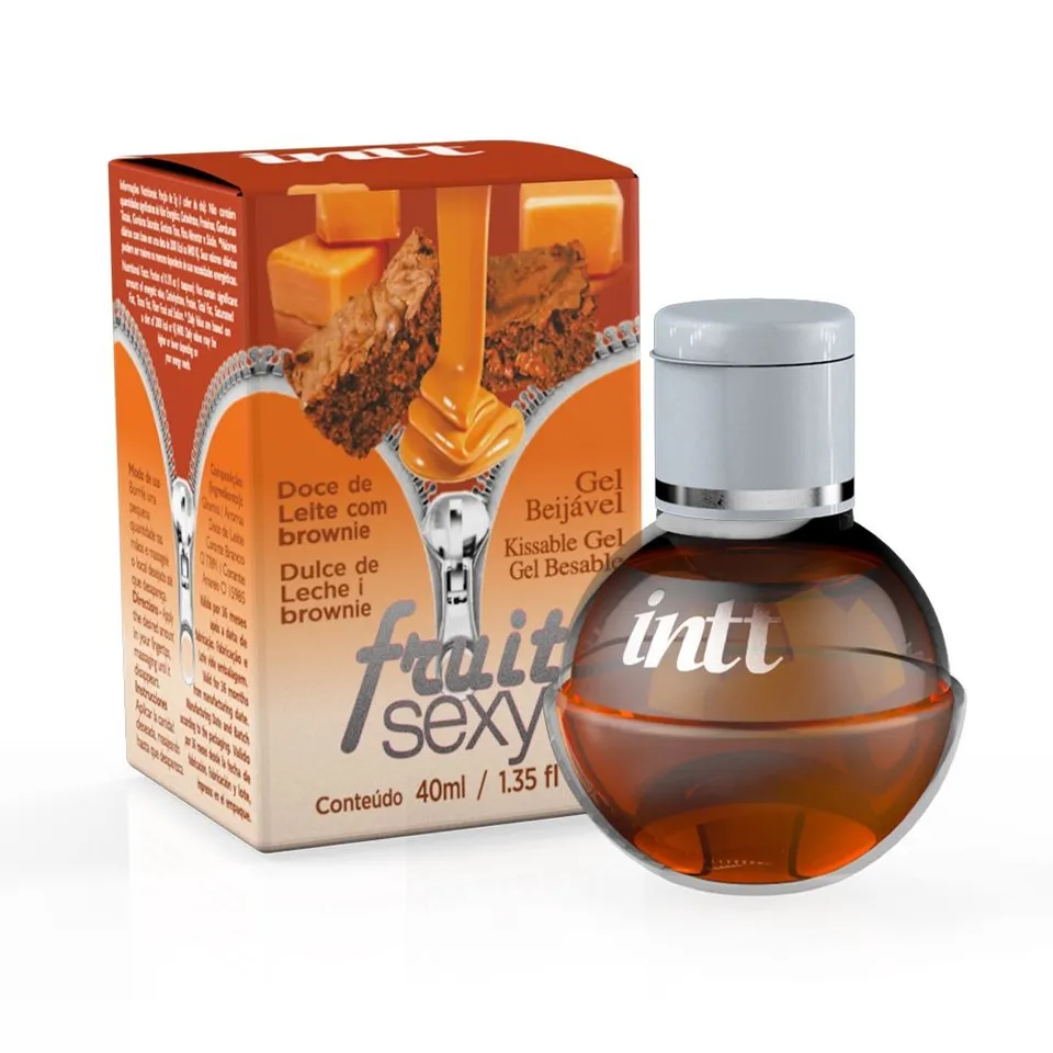 Gel Comestível Fruit Sexy Doce de Leite com Brownie 40m – Intt