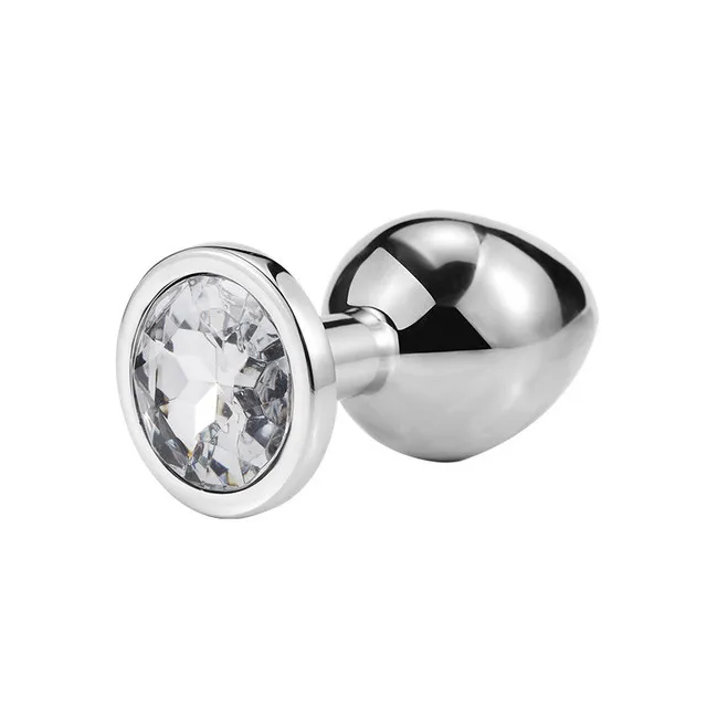 Plug Anal com Joia Redonda – Tamanho M – transparente