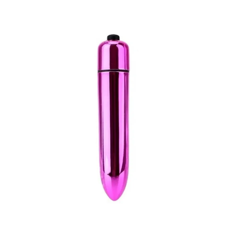 bullet -cápsula metalizada vibratória com 10 intensidades – pilha — foto 1 de 3