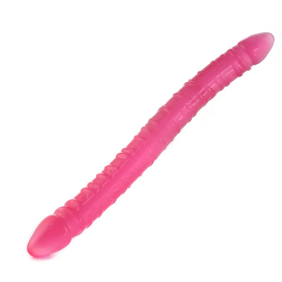 Protése peniana de silicone dupla longão – rosa