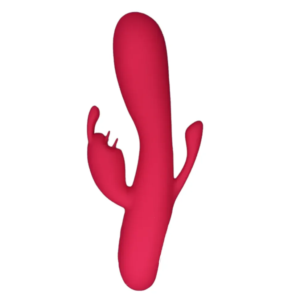 Vibrador triplo com estimulo no ponto g clitóris e plug anal- 12 intensidades – recarregável — foto 1 de 6