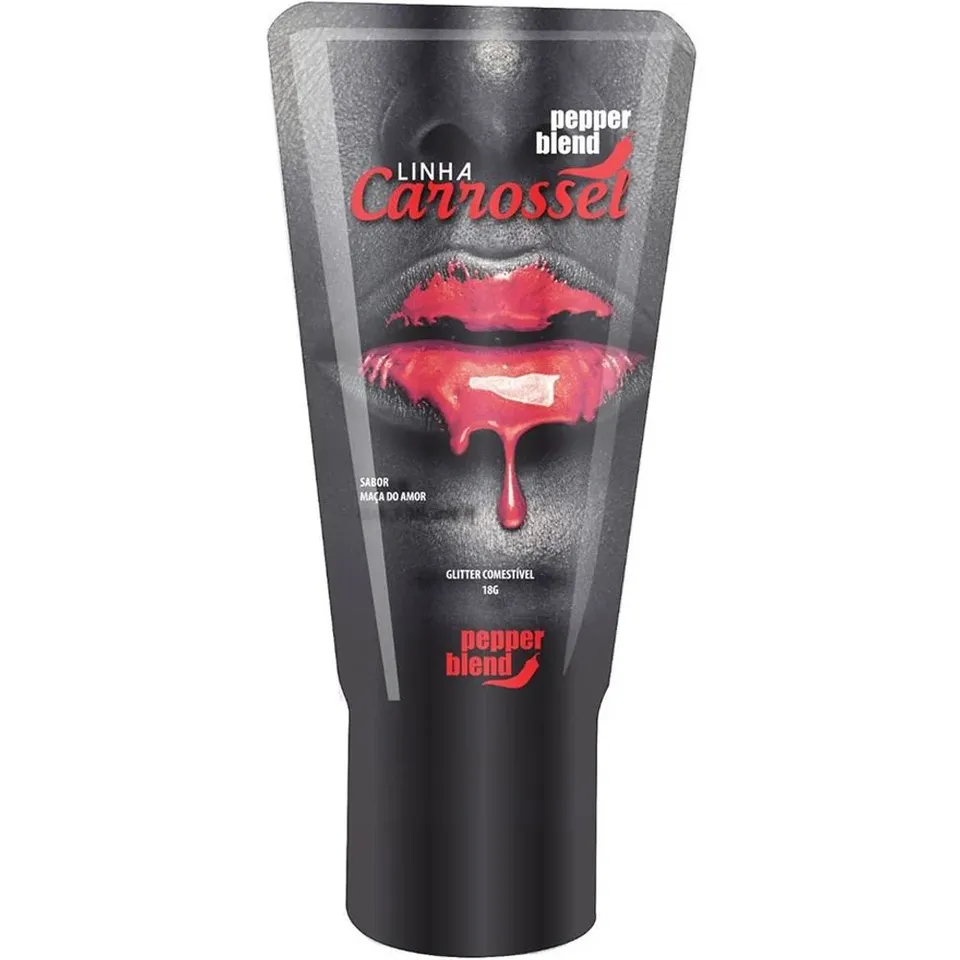 Carrossel Gel Comestível com Efeito Glíter 18 g Pepper Blend – maça do amor