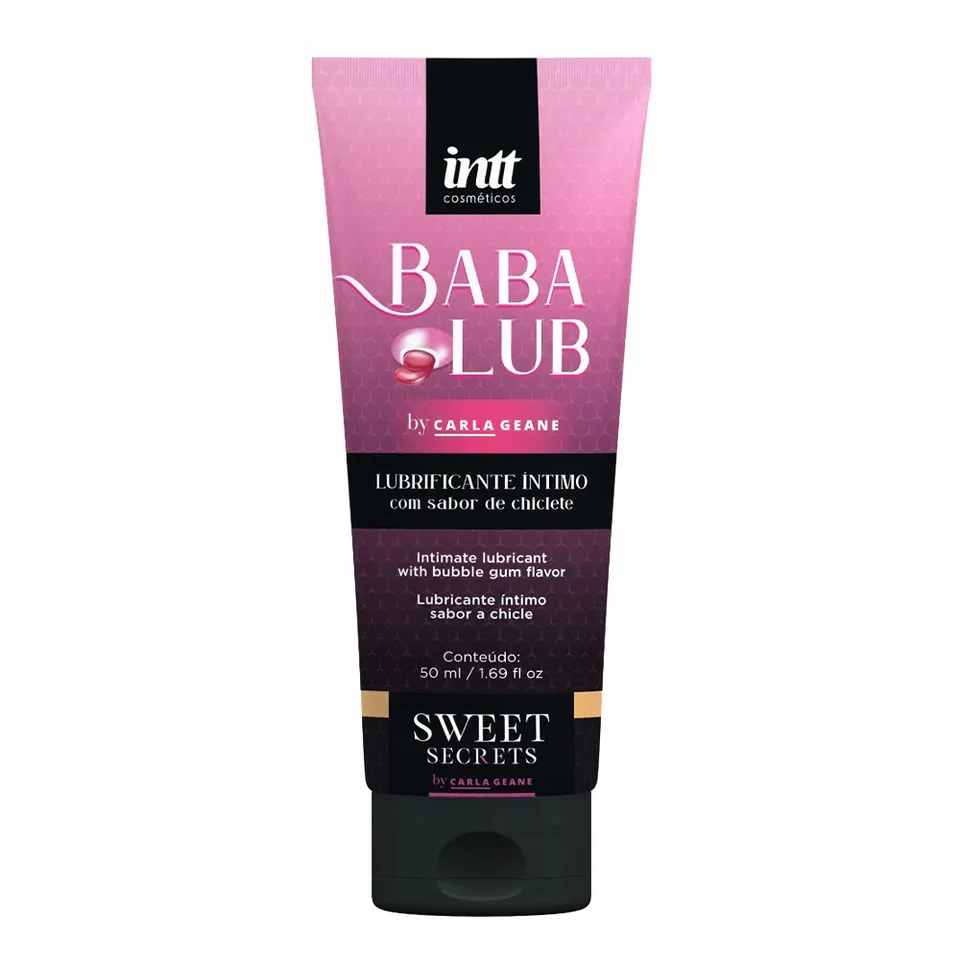 Babalub Lubrificante Beijável à Base D'água 50 ml Linha Sweet Secrets – Intt