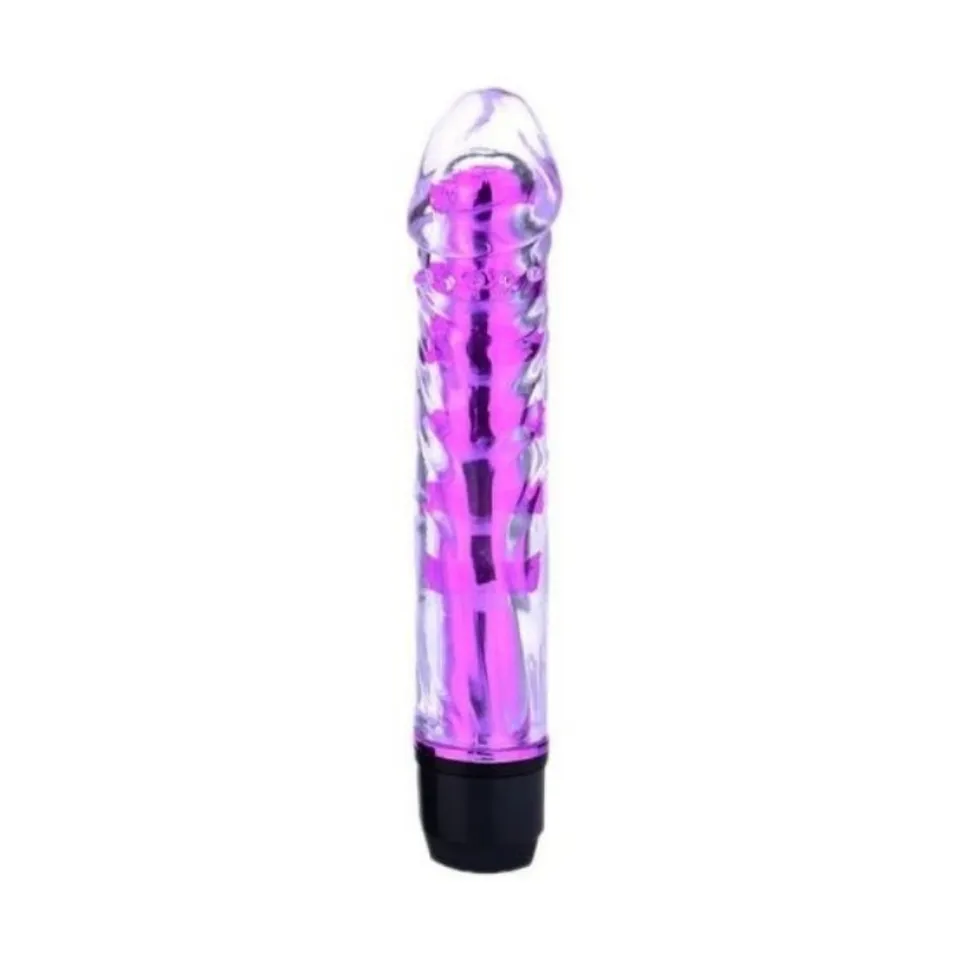 Vibrador personal em jelly multivelocidade – pilha – Translucido Glande Multivelocidades — foto 1 de 5