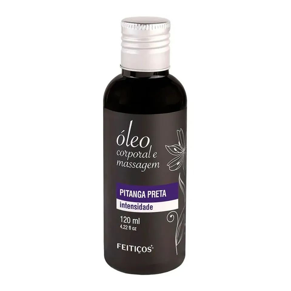 Óleo Corporal e Massagem Pitanga Preta 120 ml – feitiços aromáticos