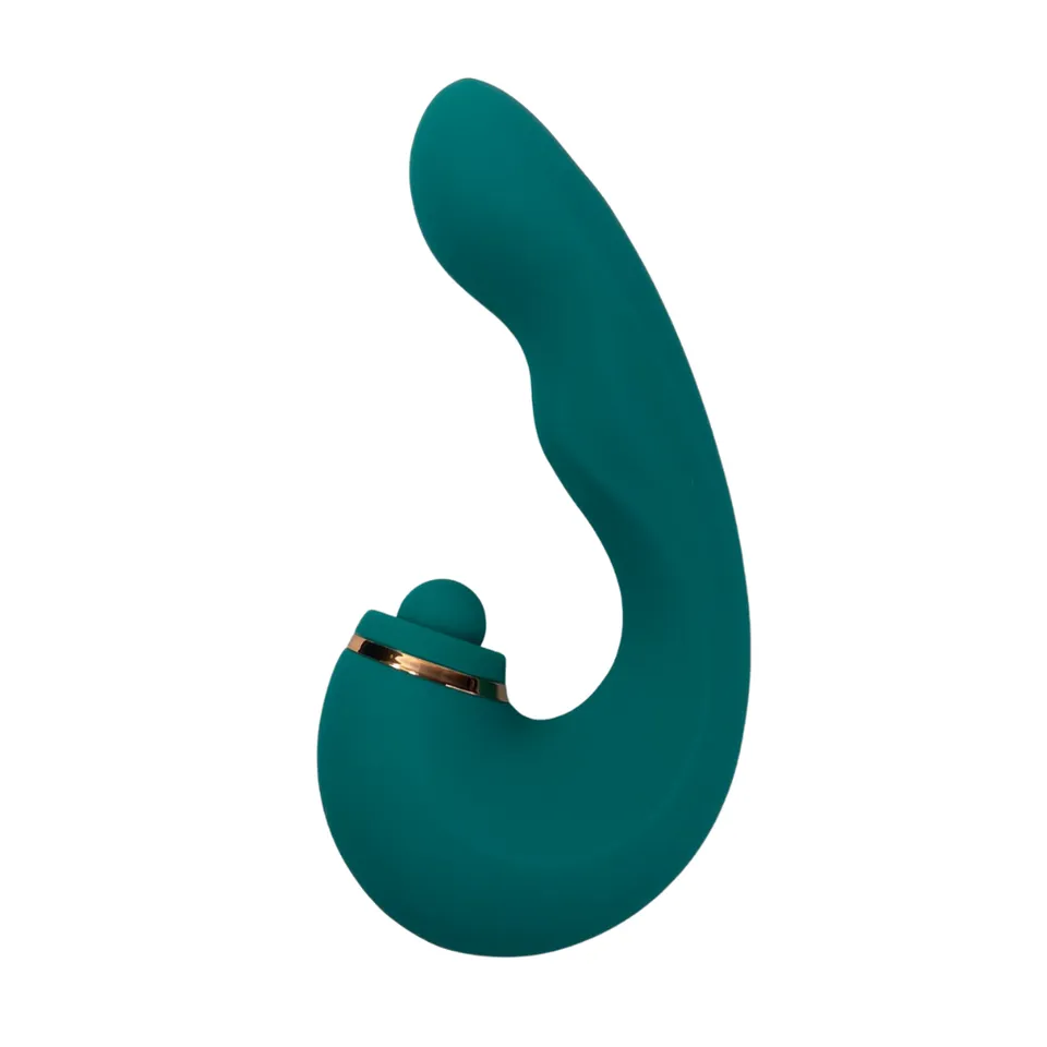 Vibrador estimulador 3 em 1 COM pulsação NO ponto G e clitóris – recarregável — foto 1 de 6