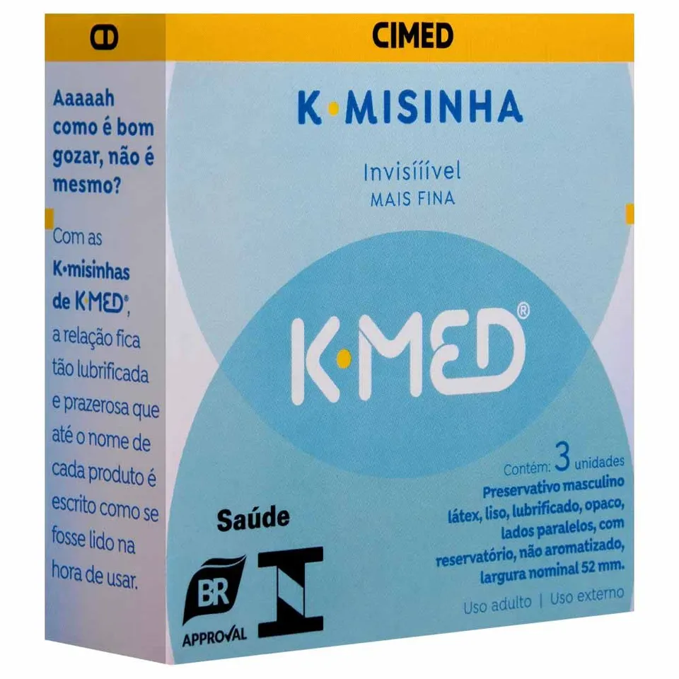 K-Med K-Misinha Invisível 03 Unidades Cimed — foto 1 de 2