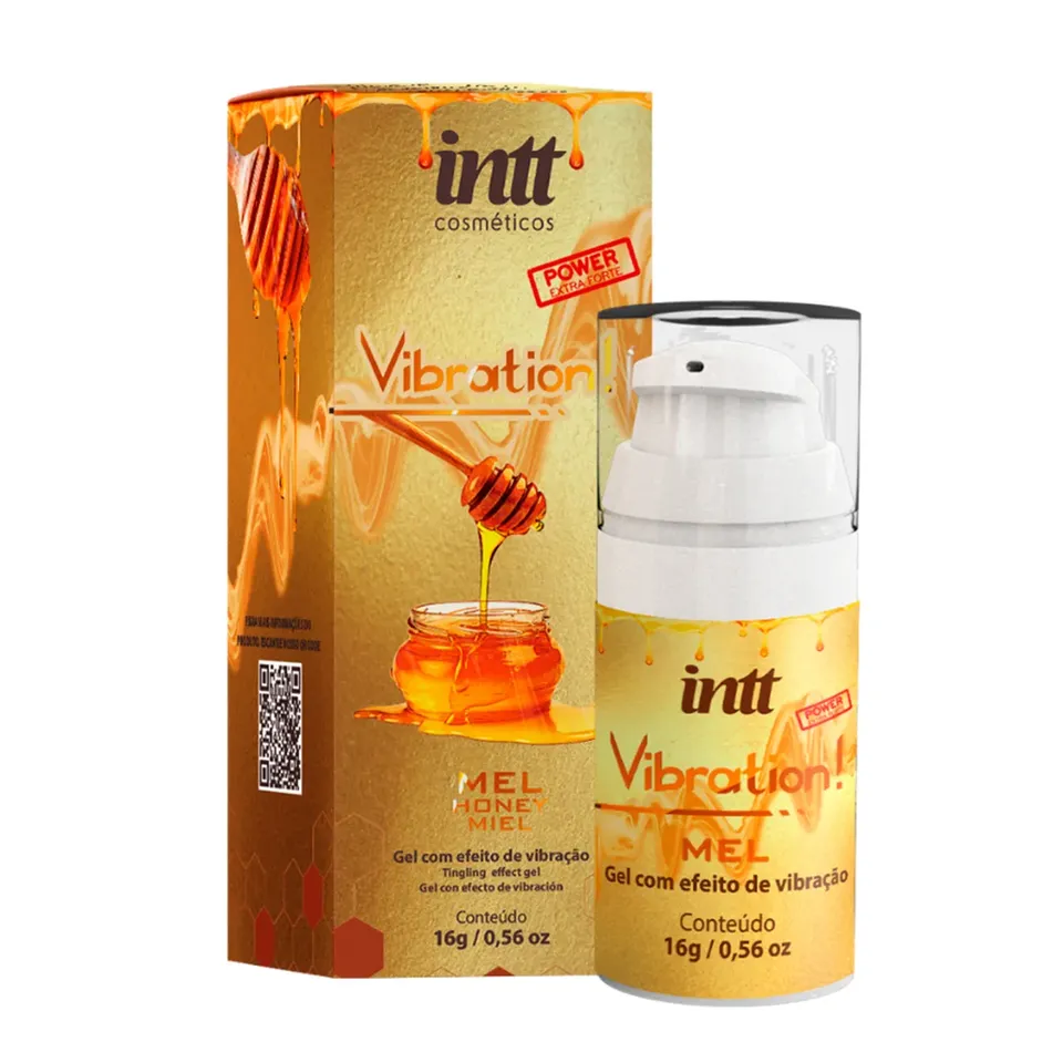 Vibration Gel Excitante Que Vibra Power Sabor Mel 17 ml – Intt