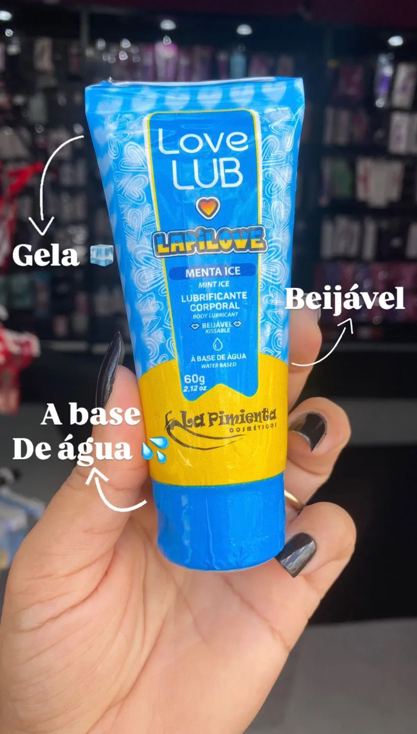 Love Lub LapiLove Lubrificante Corporal Beijável menta ice 60 g – La Pimienta