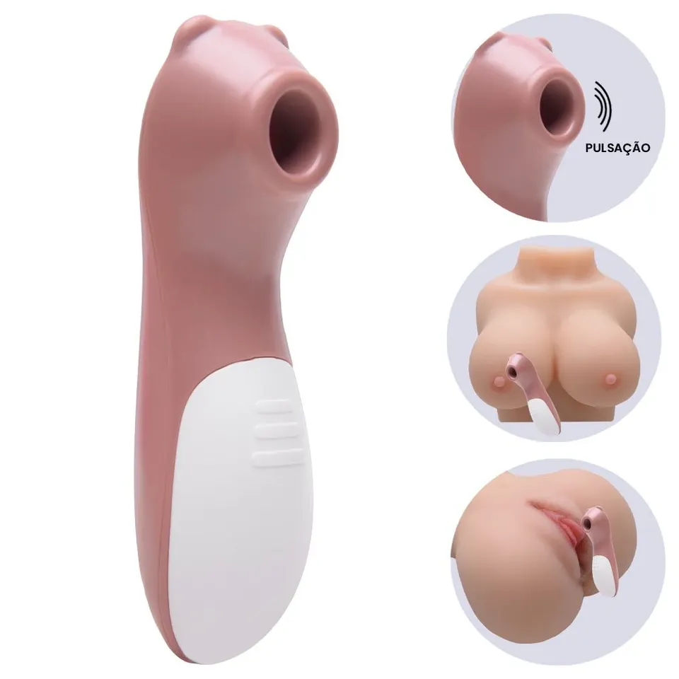 vibrador de Clitóris em formato de Urso com 10 intensidades – pilha – Estimulador Pulsacoes Youvibe — foto 1 de 7