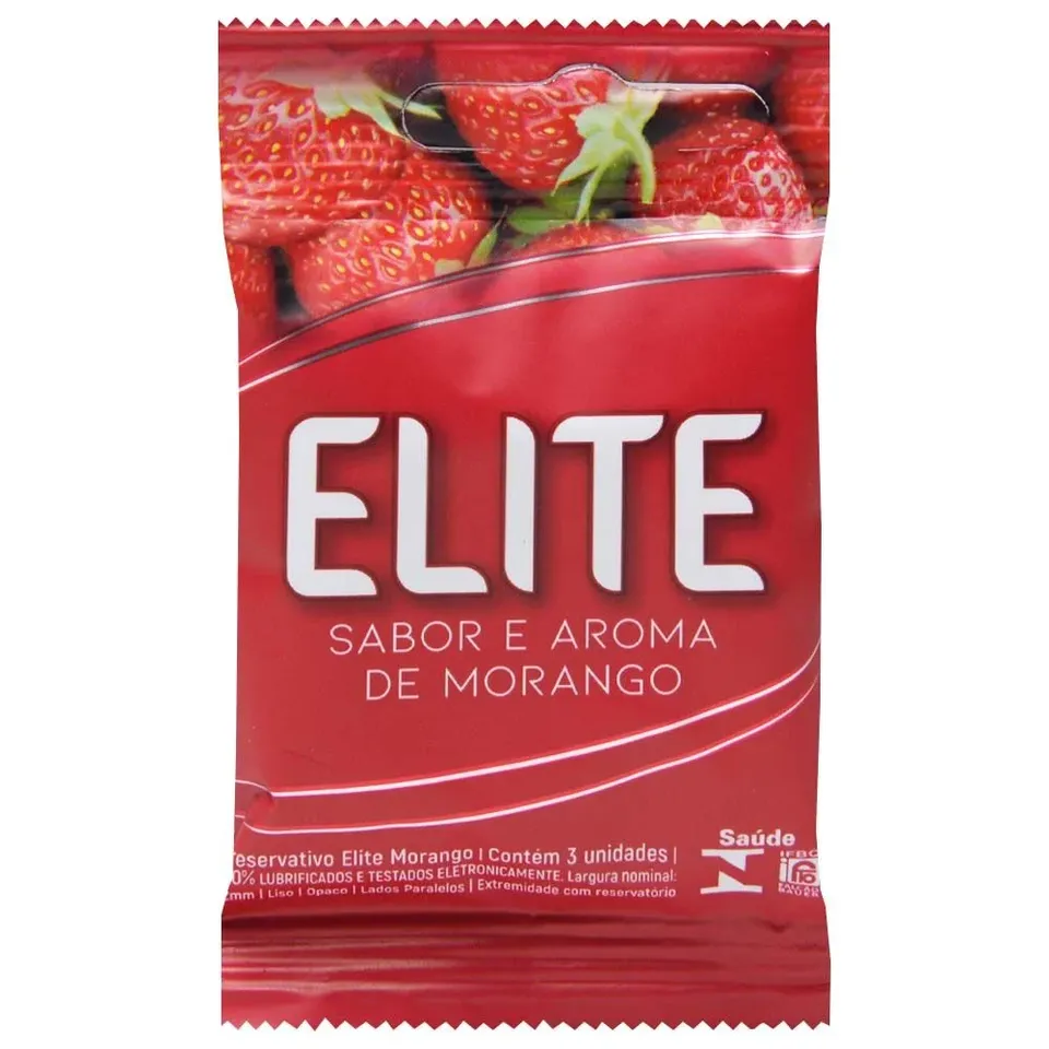 Preservativo Elite Morango 03 Unidades Blowtex — foto 1 de 3