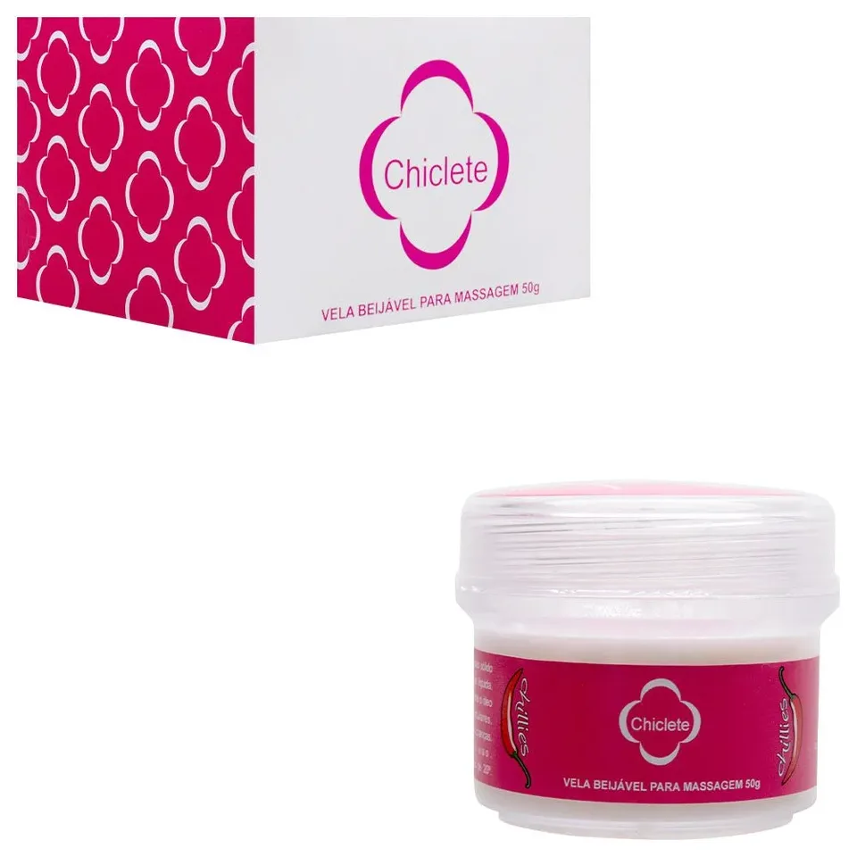 Vela Beijável Aromática Massagem chiclete 50 g – Chillies — foto 1 de 4