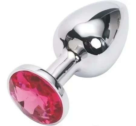 Plug Anal com Joia Redonda – Tamanho G – rosa