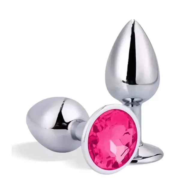Plug Anal com Joia Redonda – Tamanho P – pink