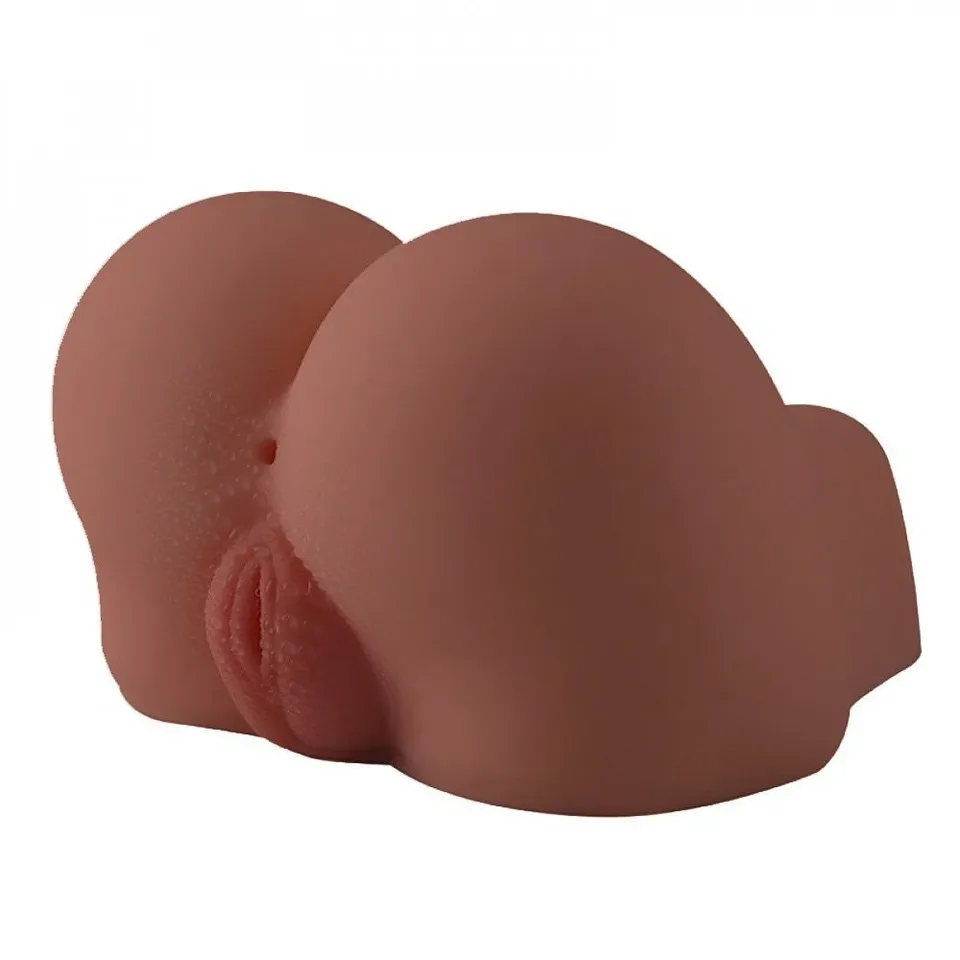 Masturbador Masculino em Formato de Bunda com Vagina e Ânus – marrom